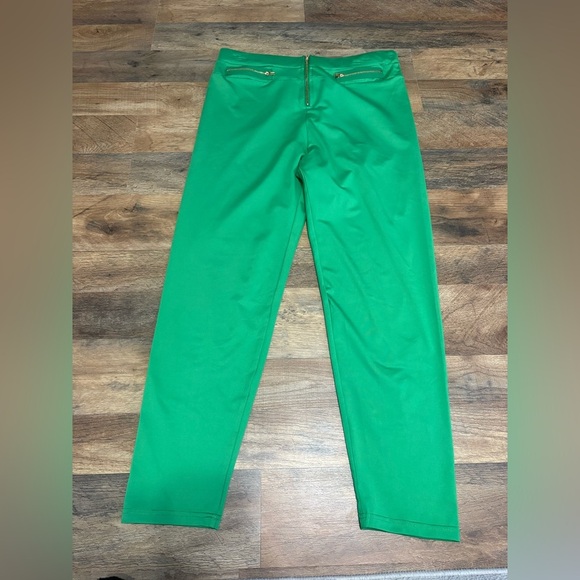 Pants - Shein Green High-Waisted Pants